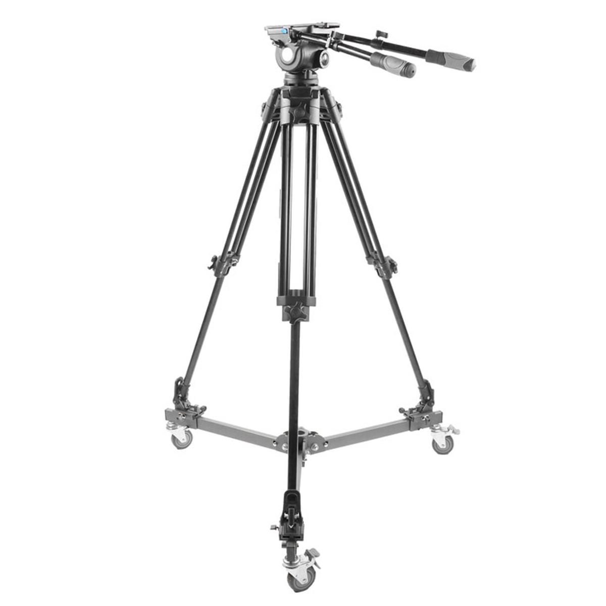 

Prompter People TRI-HD500 3-Section Al Tripod System w/Ground Spreader & Dolly