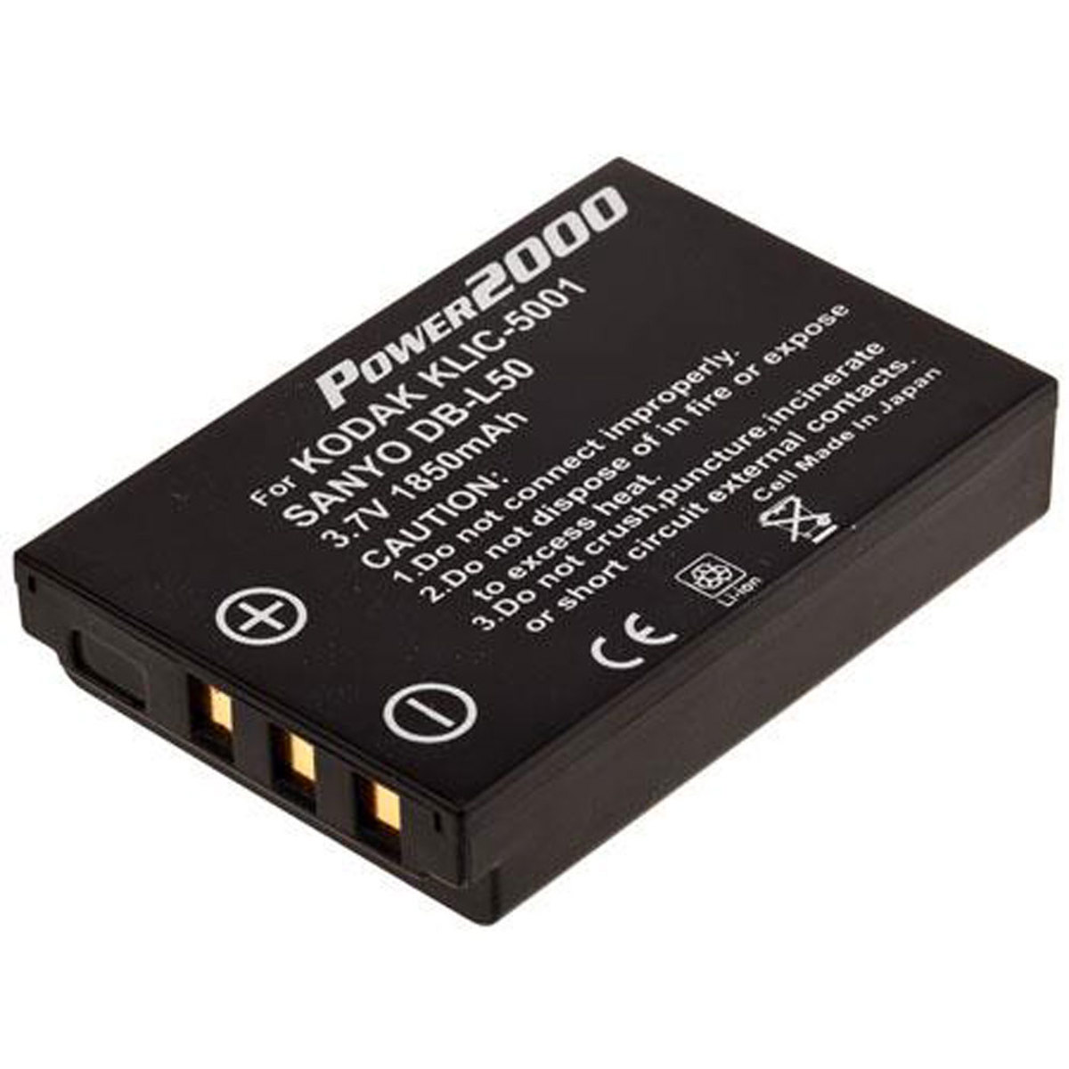 

Power2000 KLIC-5001 3.7V 1850mAh Rechargeable Li-Ion Battery for Kodak Cameras
