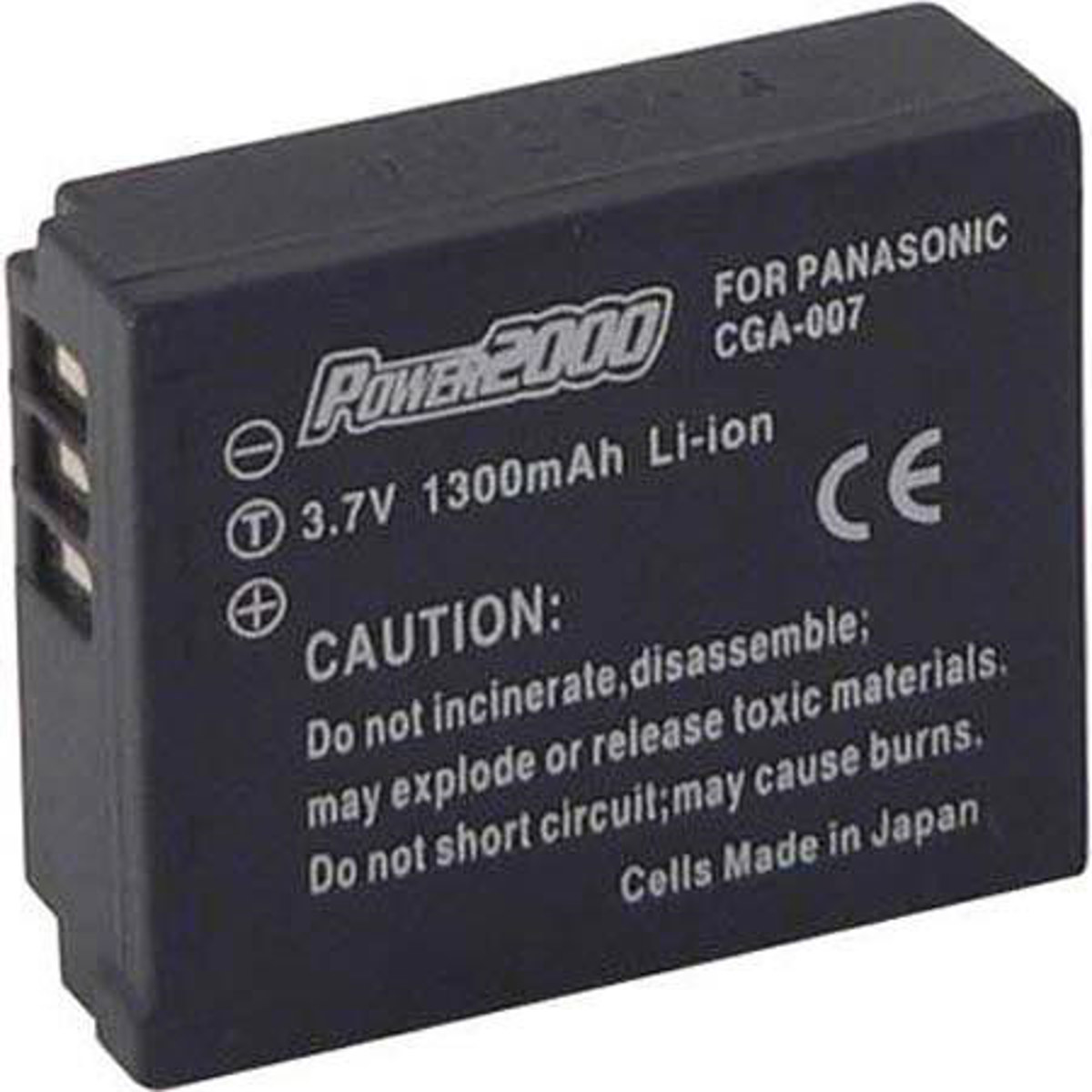

Power2000 ACD-261 7.2V 1300mAh Replacement Li-Ion Battery for Panasonic CGA-S007