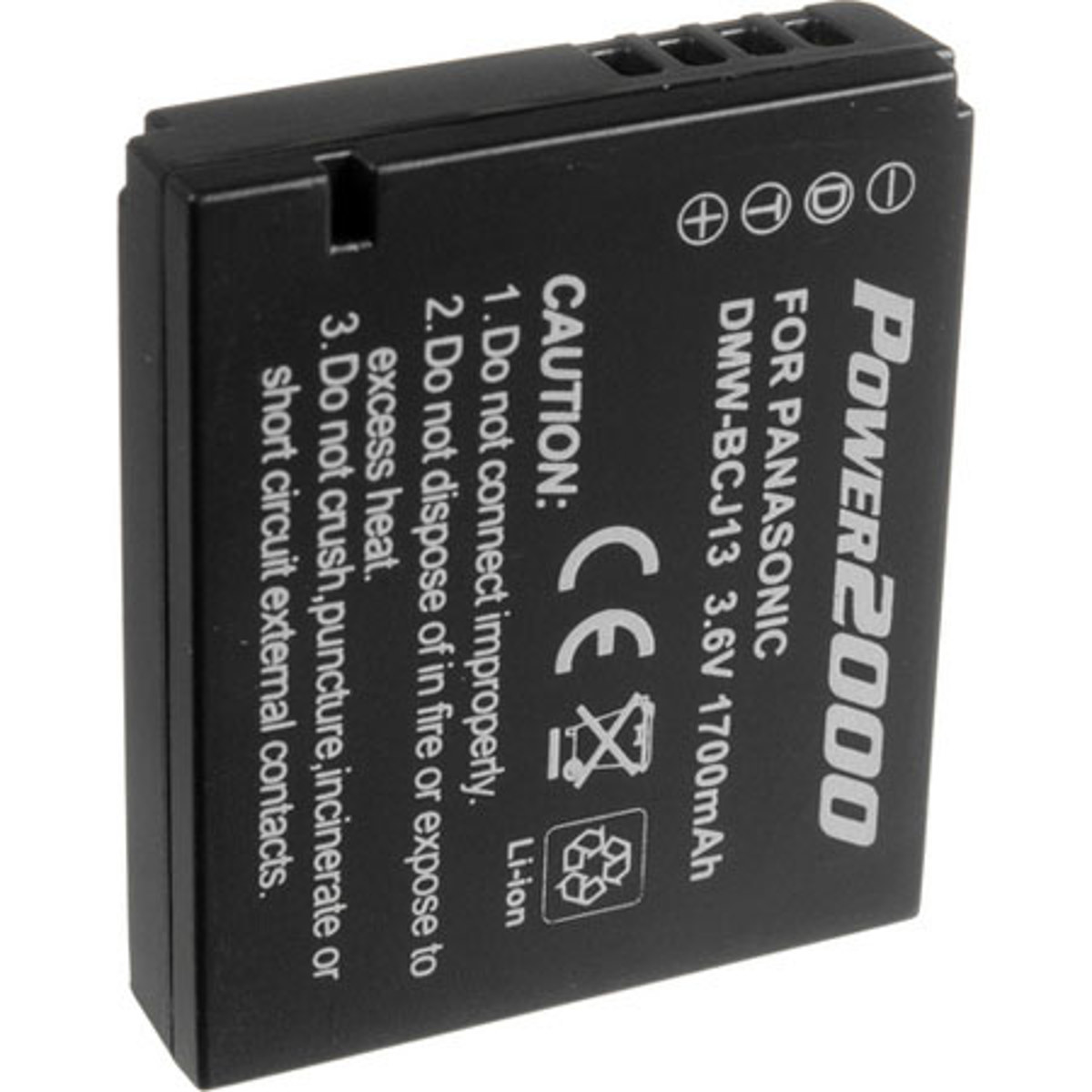 

Power2000 DMW-BCJ13 3.6V 1700mAh Lithium-Ion Battery for Panasonic Cameras