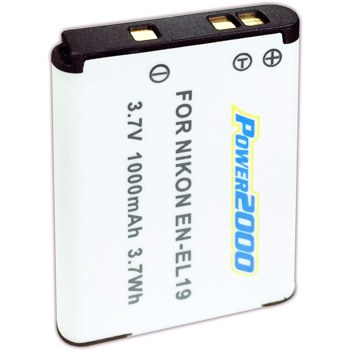 

Power2000 EN-EL19 3.7V 1000mAh Rechargeable Li-Ion Battery for Nikon Cameras
