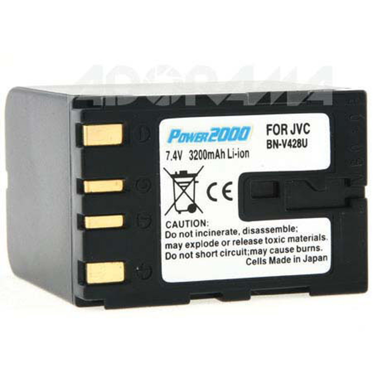 

Power2000 BN-428U 7.2V 3200mAh Replacement Lithium-Ion Camcorder Battery for JVC