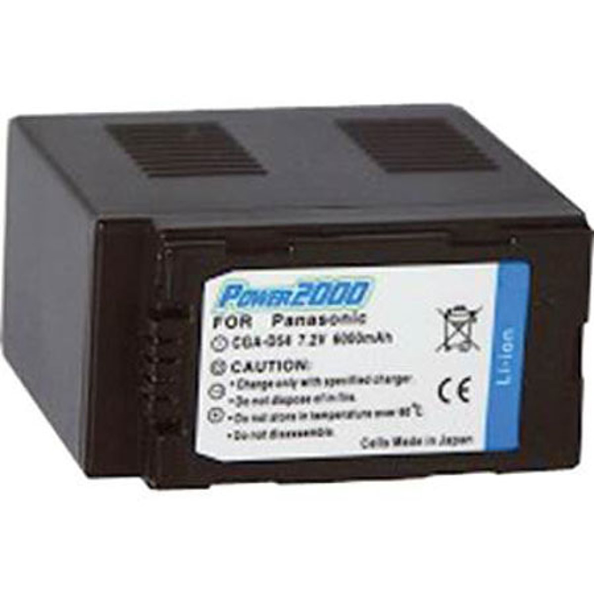 

Power2000 CGA-D54 7.2V 6000mAh Replacement Lithium-Ion Camcorder Battery