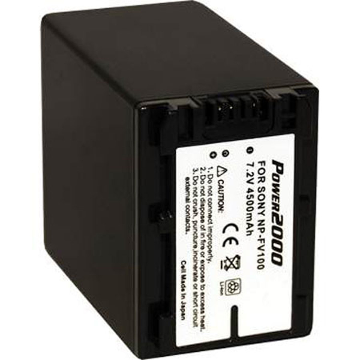 

Power2000 NP-FV100 7.2V 4500mAh Replacement Li-Ion Camcorder Battery for Sony