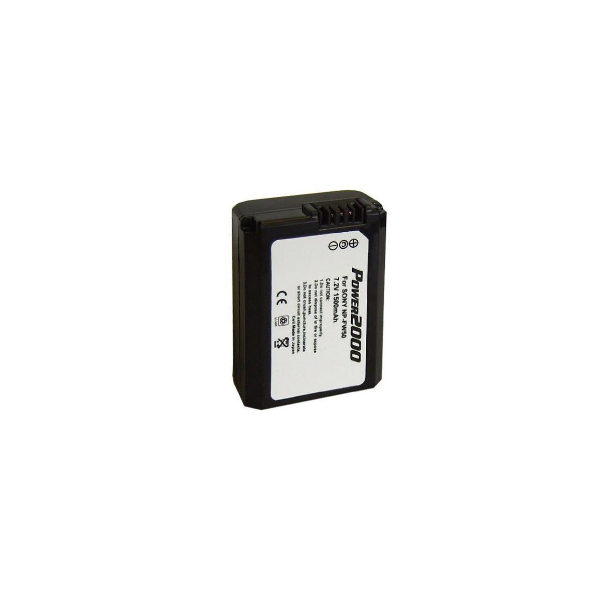 

Power2000 NP-FW50 7.2V 1500mAh Rechargeable Lithium-Ion Battery for Sony