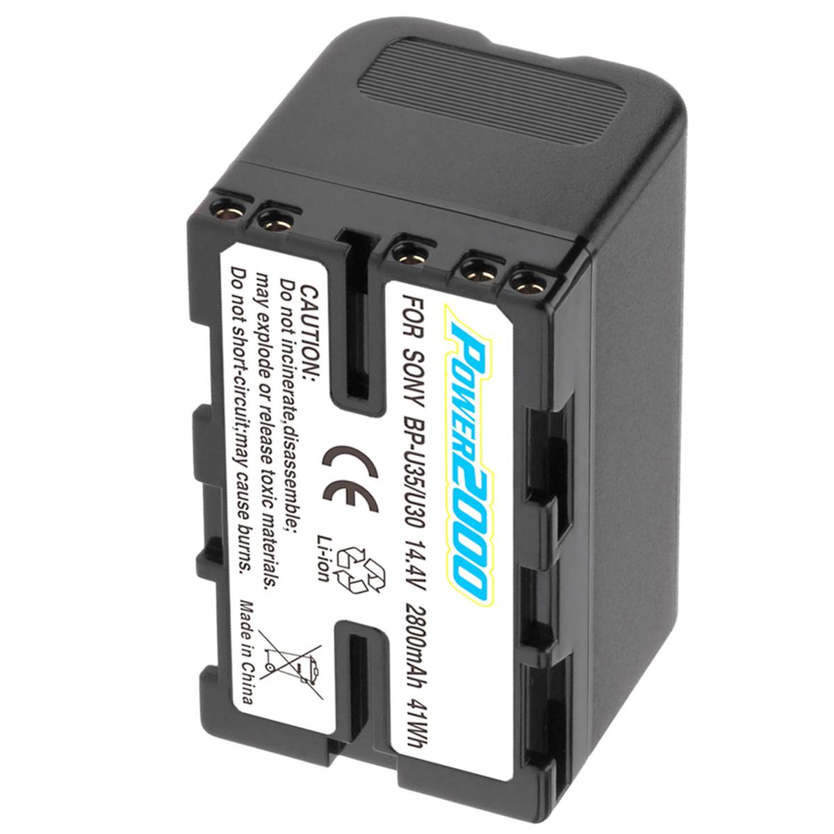 

Power2000 41Wh 14.4V 2800mAh Li-Ion Replacement Battery for Sony BP-U30/BP-U35