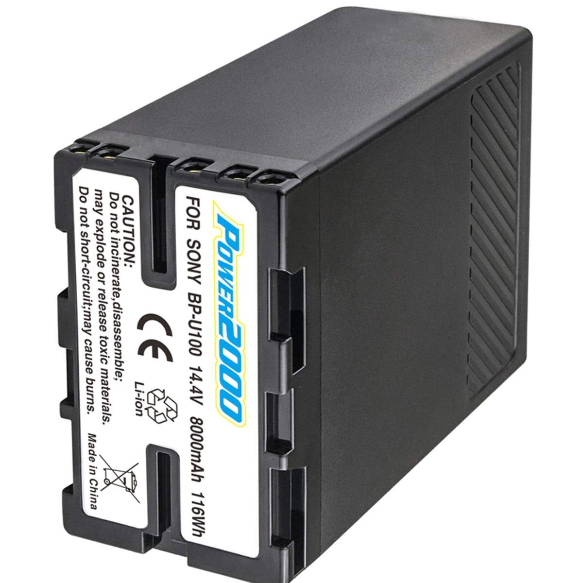 

Power2000 116Wh 14.4V 8000mAh Lithium-Ion Replacement Battery for Sony BP-U100