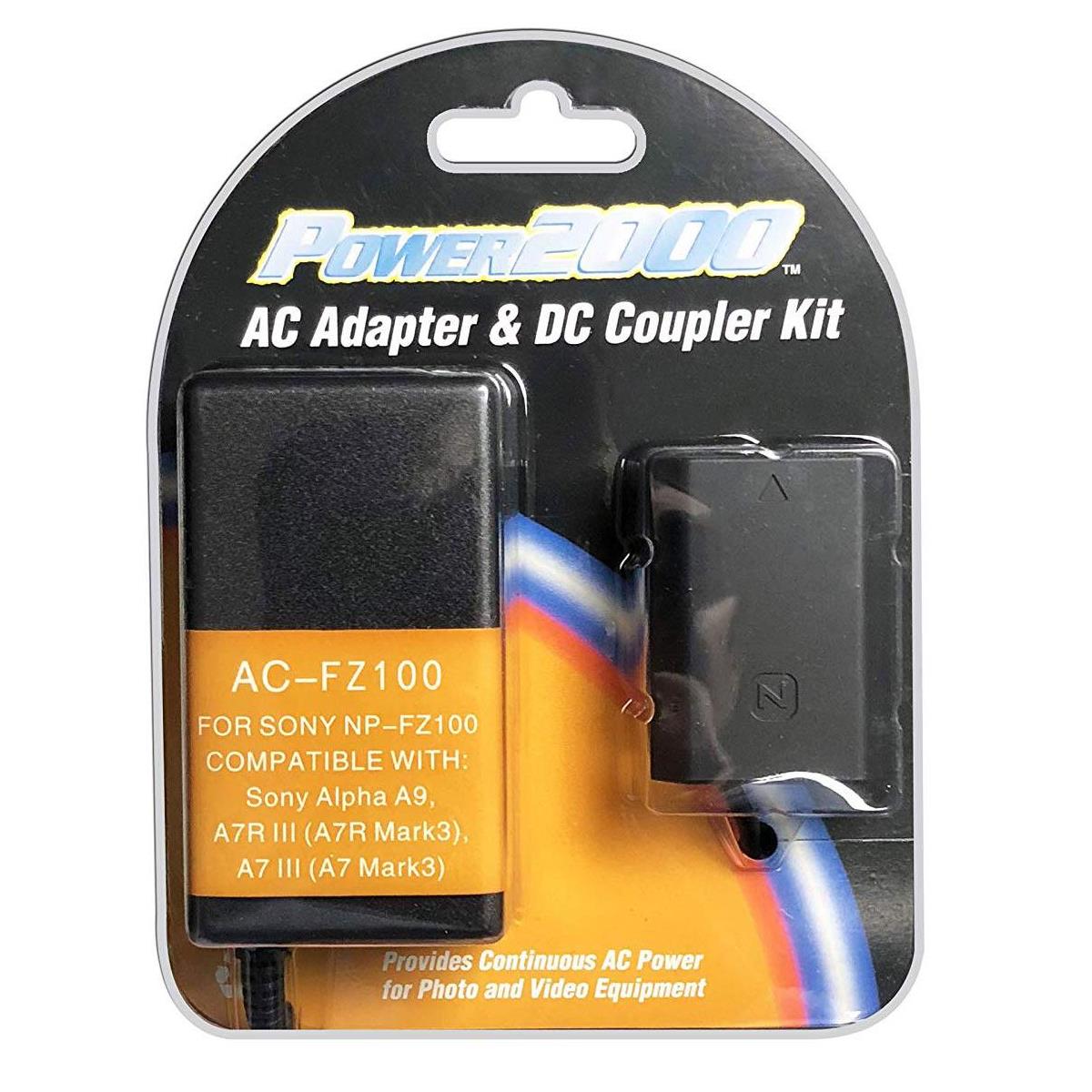 Image of Power2000 AC-FZ100 AC Adapter &amp; DC Coupler for Sony Alpha A9