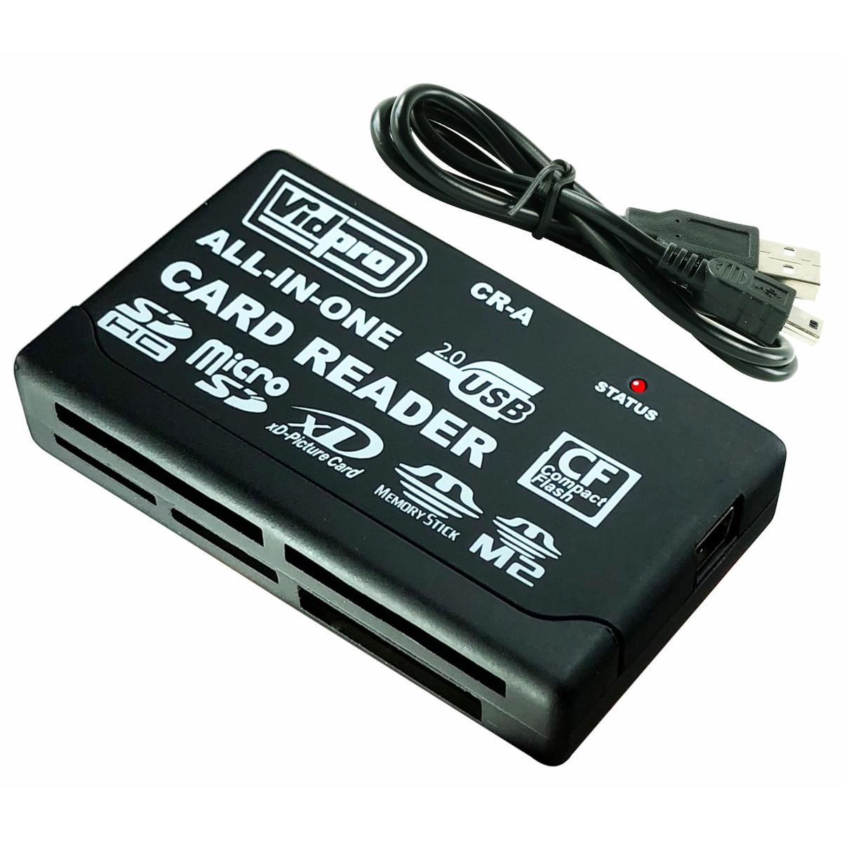 

VidPro 6-Slot All-In-One USB 2.0 Card Reader and Writer