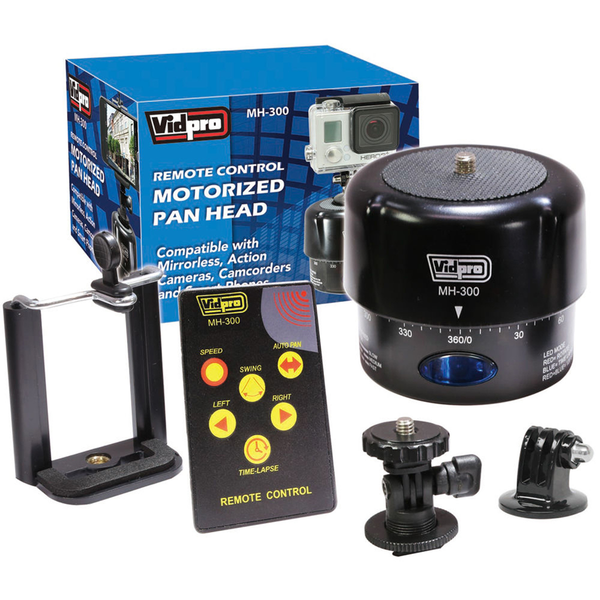 

VidPro MH-300 Motorized Pan Head with Remote Control