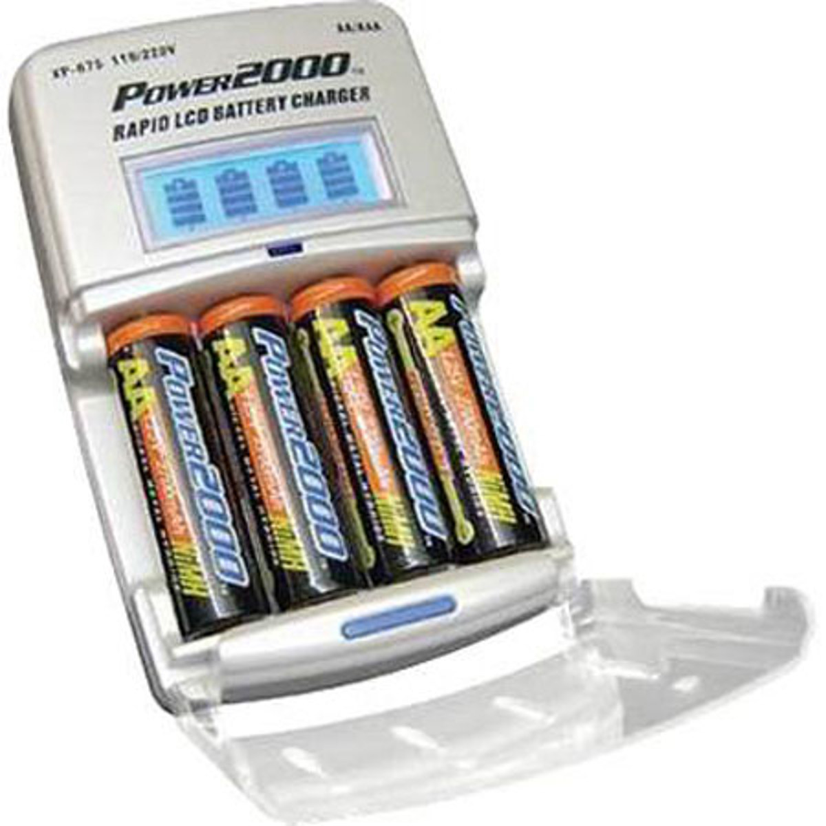 Image of Power2000 XP675 Kit with 4x AA 2700HP NiMH Rechargeable Batteries