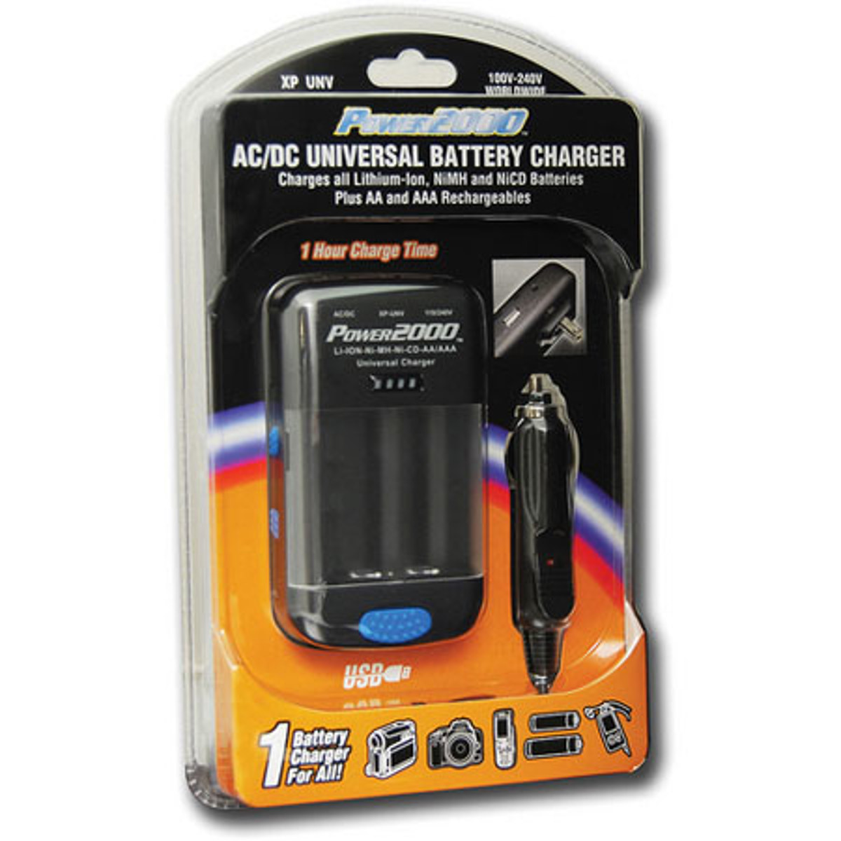 

Power2000 XP-UNV AC/DC Universal Battery Charger