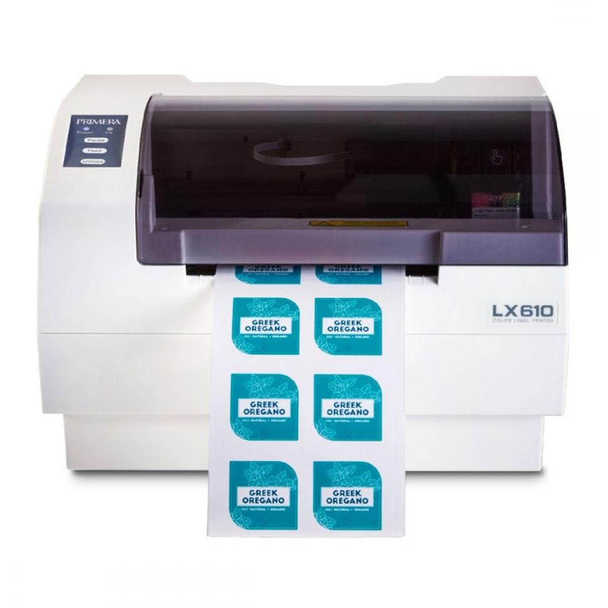 Image of Primera Technology LX610 Color Label Thermal Inkjet Printer with Plotter/Cutter