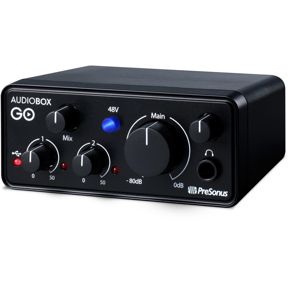 

Practilite PreSonus AudioBox GO 2x2 USB Recording Interface