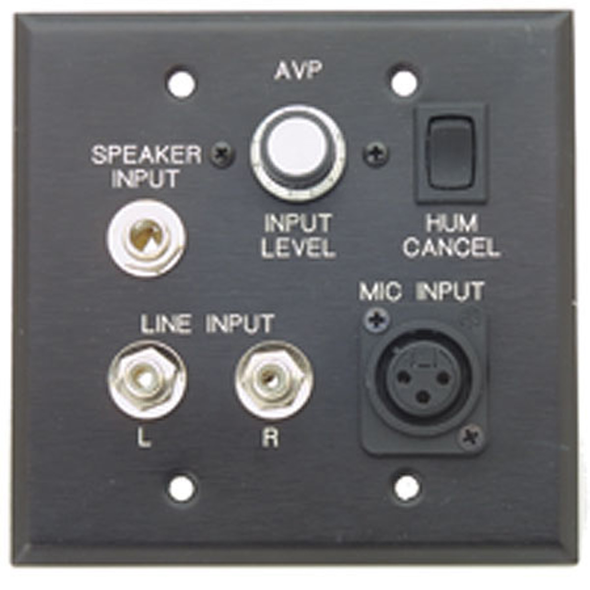 

Pro Co Sound AVP1V Audio-Visual Interface Wallplate, Black