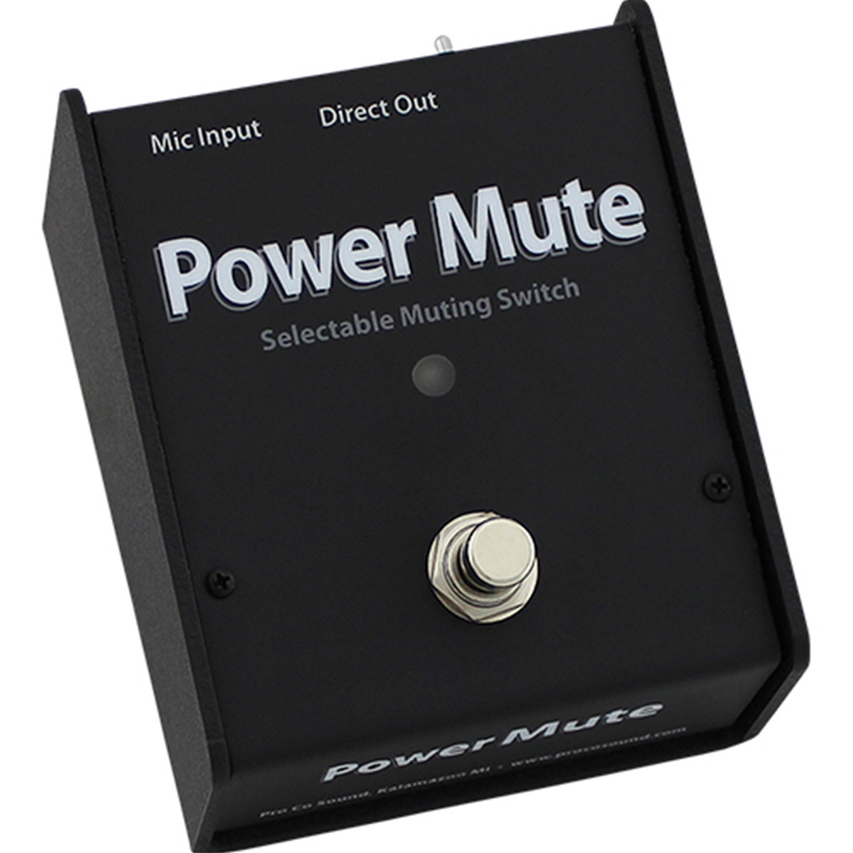 

Pro Co Sound Cough Drop Series CDPM Power Mute Selectable Mic Muting Switch