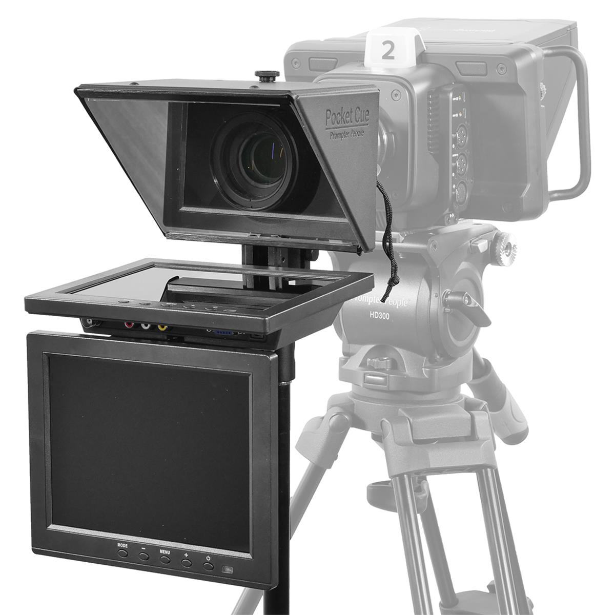 Image of Prompter People Pocket Cue V2 Pro Teleprompter with Monitor and Freestanding Kit