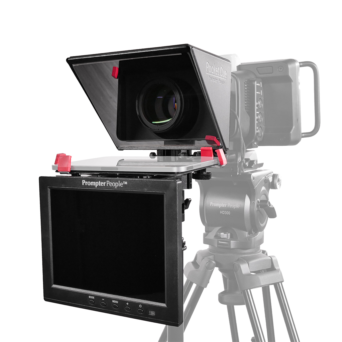 

Prompter People Pocket Cue V2 Pro Mini Tablet Teleprompter w/Monitor, Freestand