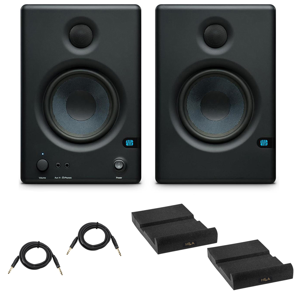 

PreSonus 2x Eris E4.5 BT Monitor w/ Software Suite, Isolation Pads & Cables
