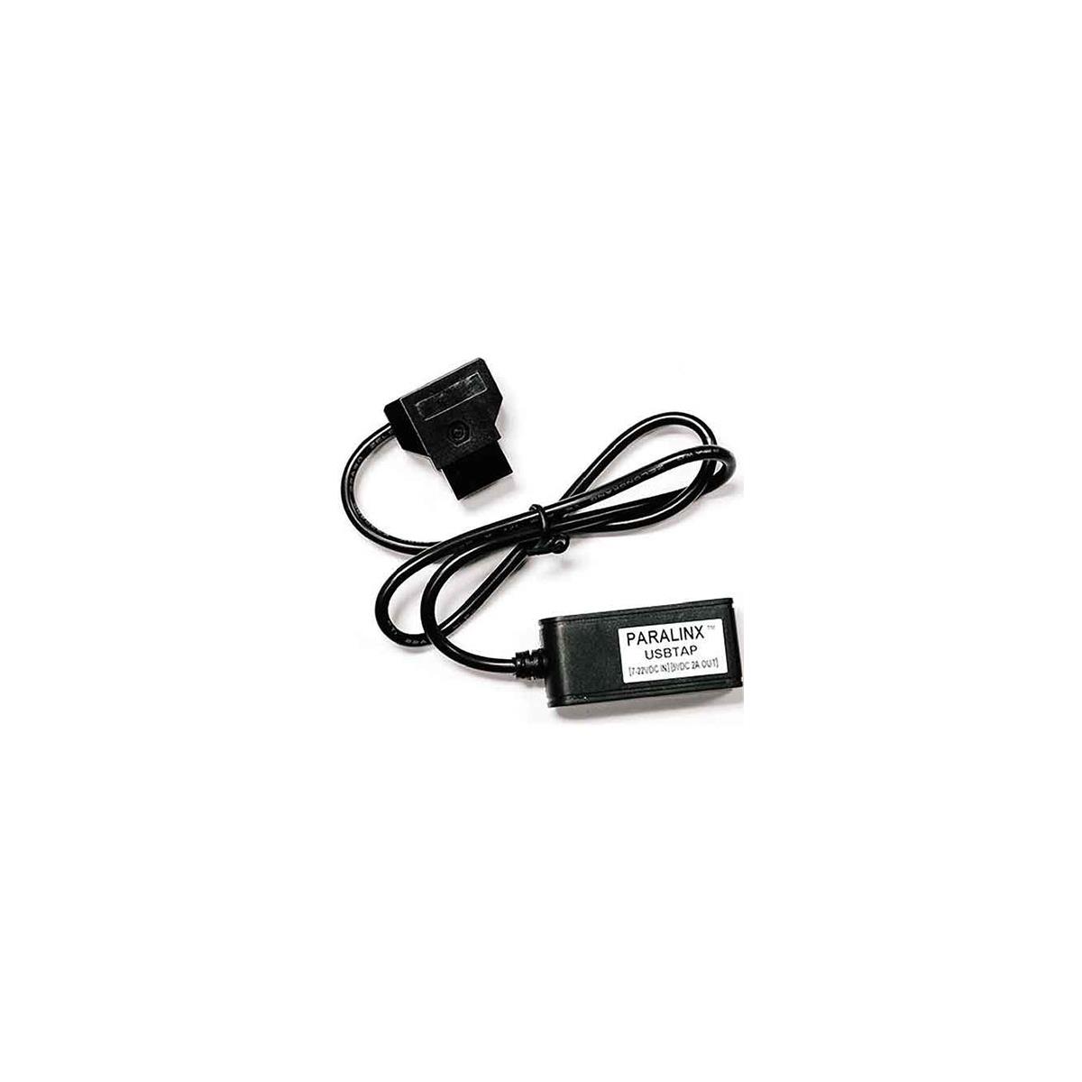 Paralinx 21-дюймовый USB-кабель-регулятор для приемника/передатчика, P-Tap to USB TypeA F