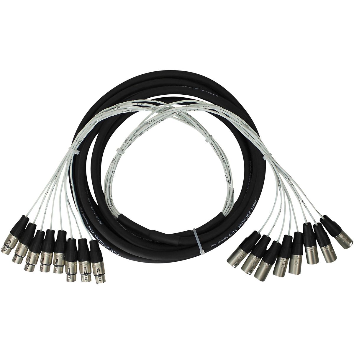 

Pro Co Sound 50' 8CH XLR-Female to XLR-Male Multitrack Studio Harness Cable