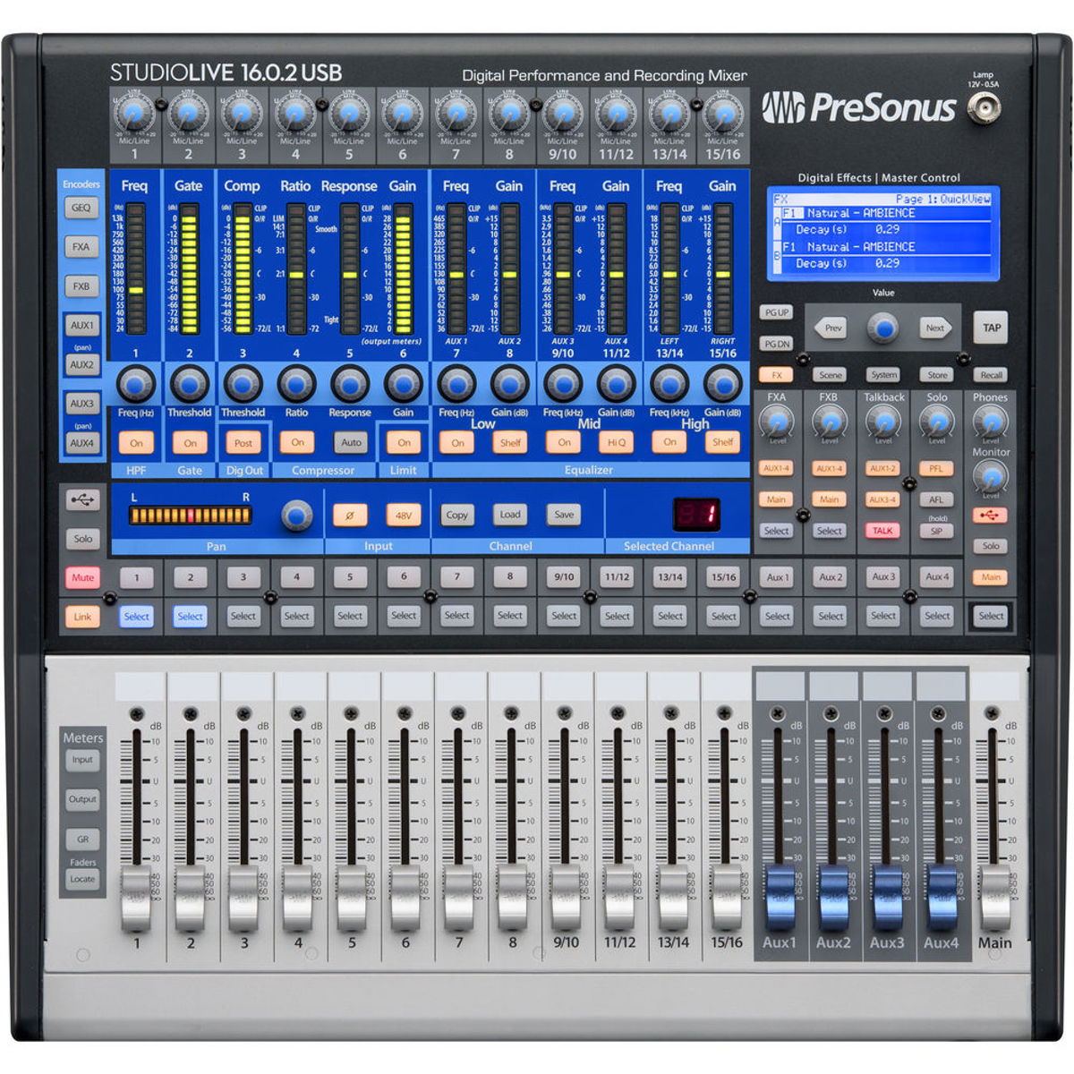 

PreSonus StudioLive 16.0.2 USB 16x2 Performance and Recording Digital Mixer