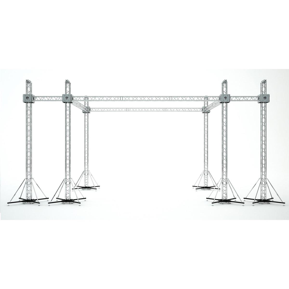 

ProX XTP-GS302023-SPW Flat Stage Roofing System, 7' Speaker Wing, 6 Chain Hoists