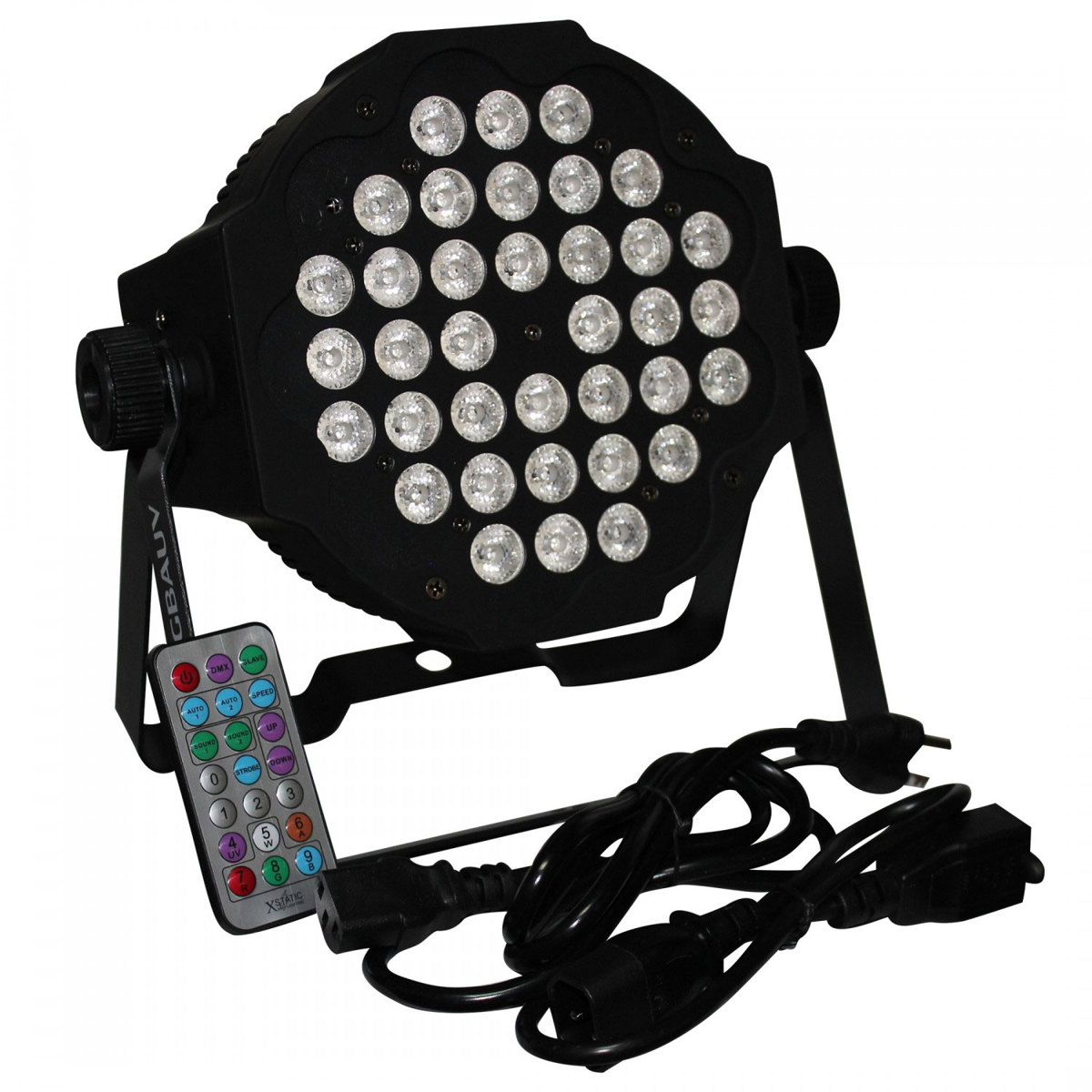 

ProX X-PAR36RGBWA1W-B IRC Fusion RGBWA Par 36x 1W LED Slim Par, Black Housing
