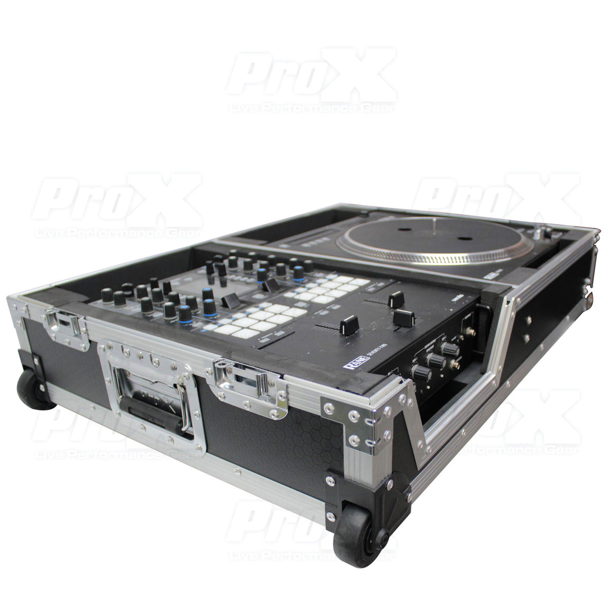 

ProX XS-RANE7212 Battle Mode Case, Single Rane 12 & Rane 72 Mixer, Silver/Black
