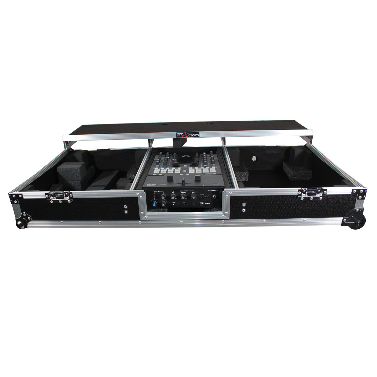 

ProX XS-TMC1012WLTFBTL Dual Turntable in Battle Mode Case, Silver/Black