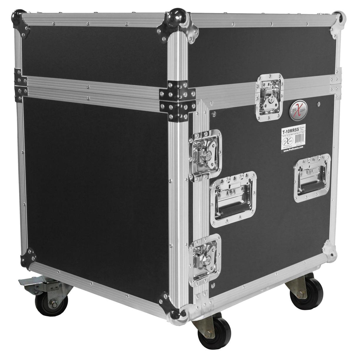 

ProX T-10MRLT Flight Case with Laptop Shelf for 10U Rack x 10U Top Mixer