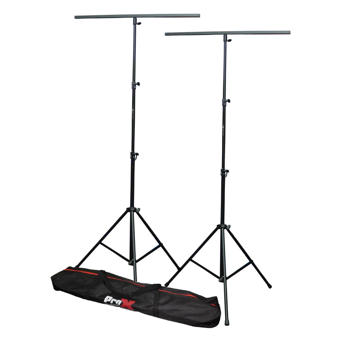 

ProX T-LS03M-9FT-PKG DJ Lighting Stand Package, 2 Stand, Square T-Bar, Carry Bag