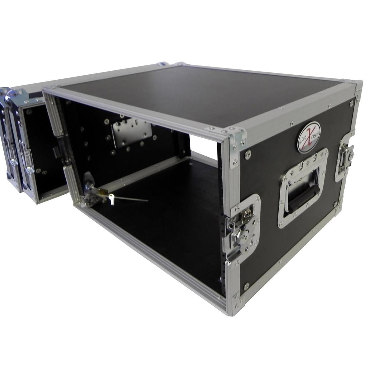 

ProX X-8UE 8U Deluxe Effects Dual Rail Rack Case with Handles, 14" Deep