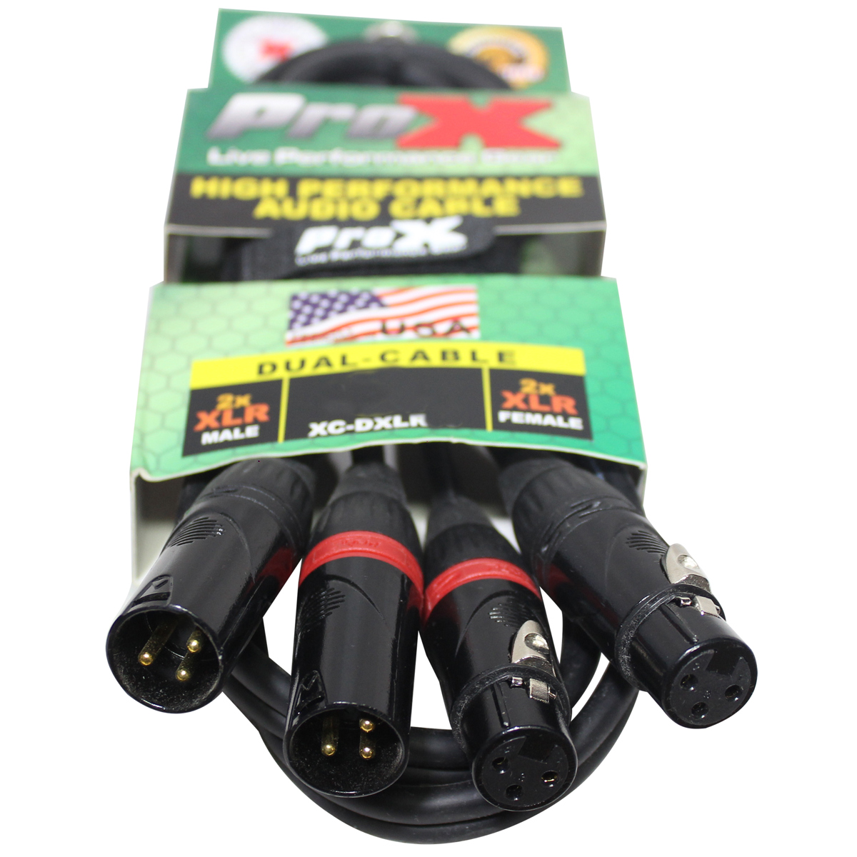 

ProX XC-DXLR03 3' Dual XLR-M to Dual XLR-F Balanced Audio Cable