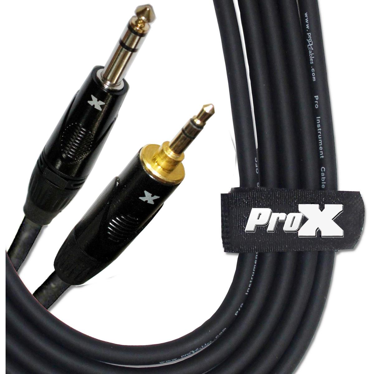 

ProX XC-MS05 5' 1/8" (3.5mm) TRS-M Mini to TRS-M Balanced Audio Cable