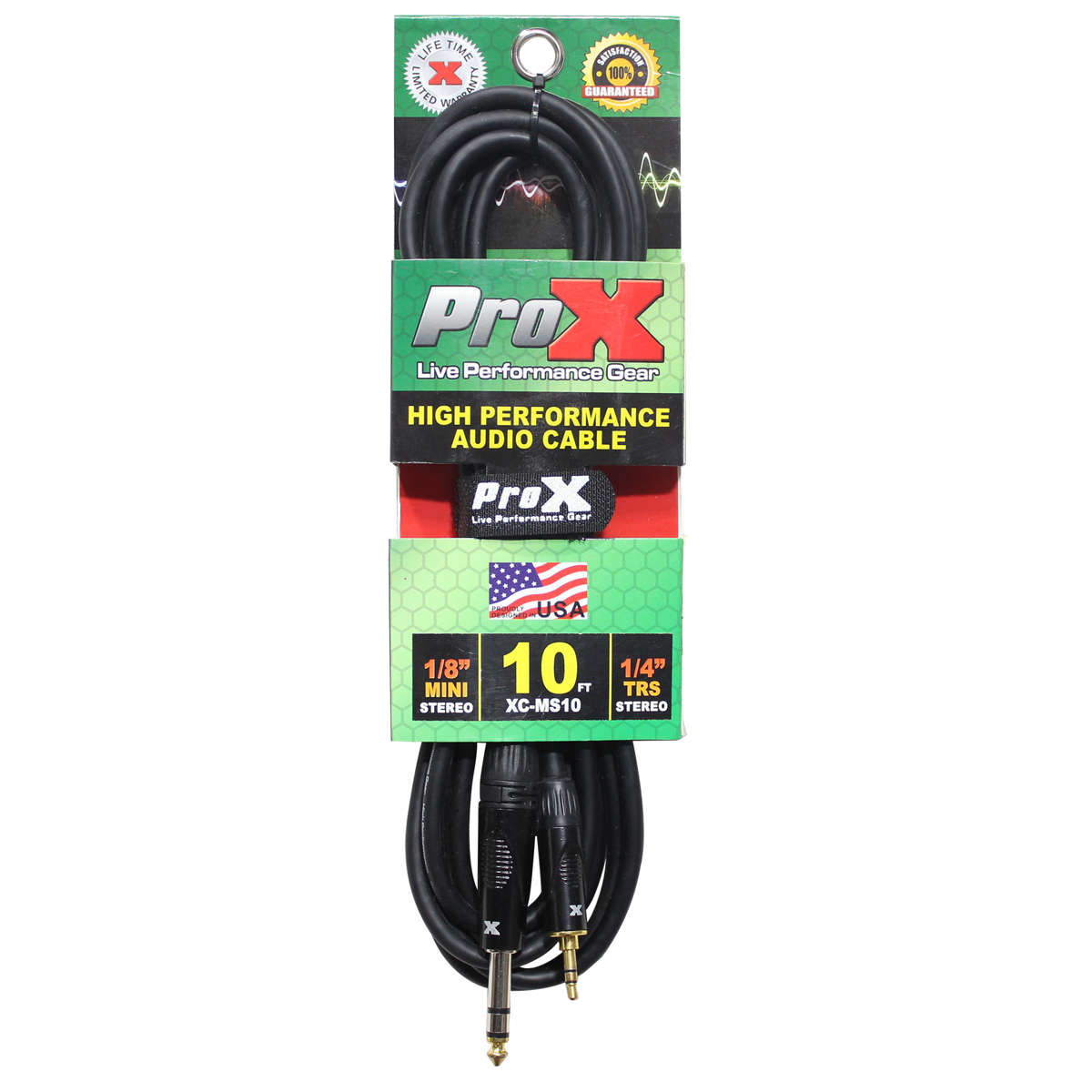 

ProX XC-MS10 10' 1/8" (3.5mm) TRS-M Mini to TRS-M Balanced Audio Cable