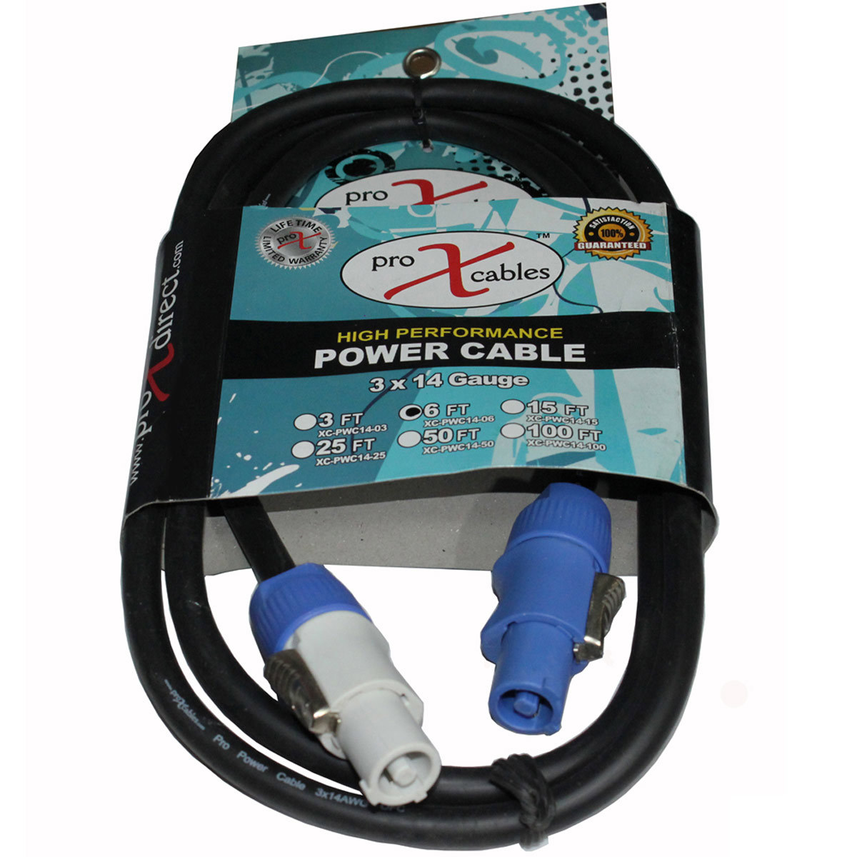 

ProX XC-PWC14-06 6' 14 AWG PowerCon Out to PowerCon Link Power Cable