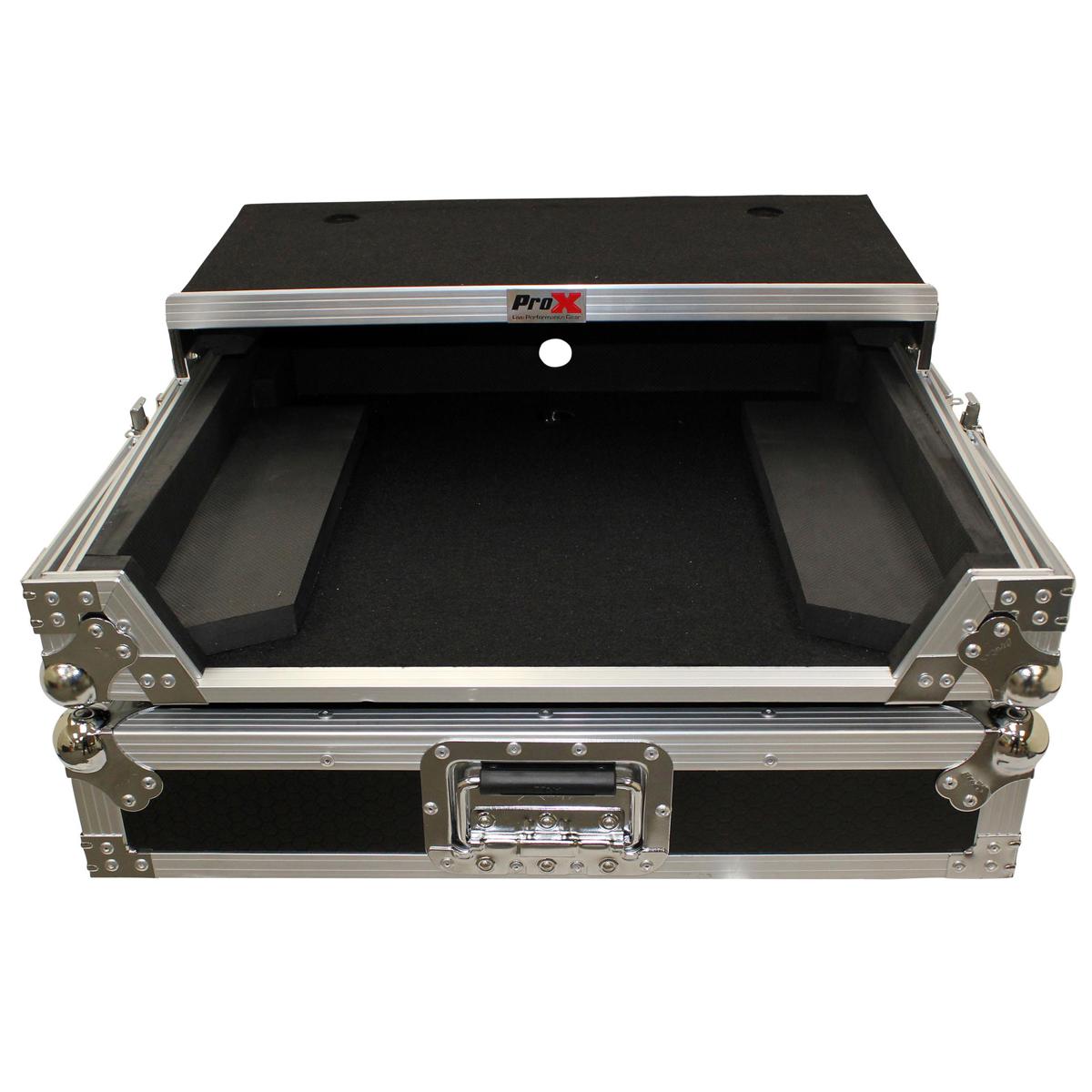 

ProX XS-DJ505LT Case with Laptop Shelf for Roland DJ505 Controller, Silver/Black