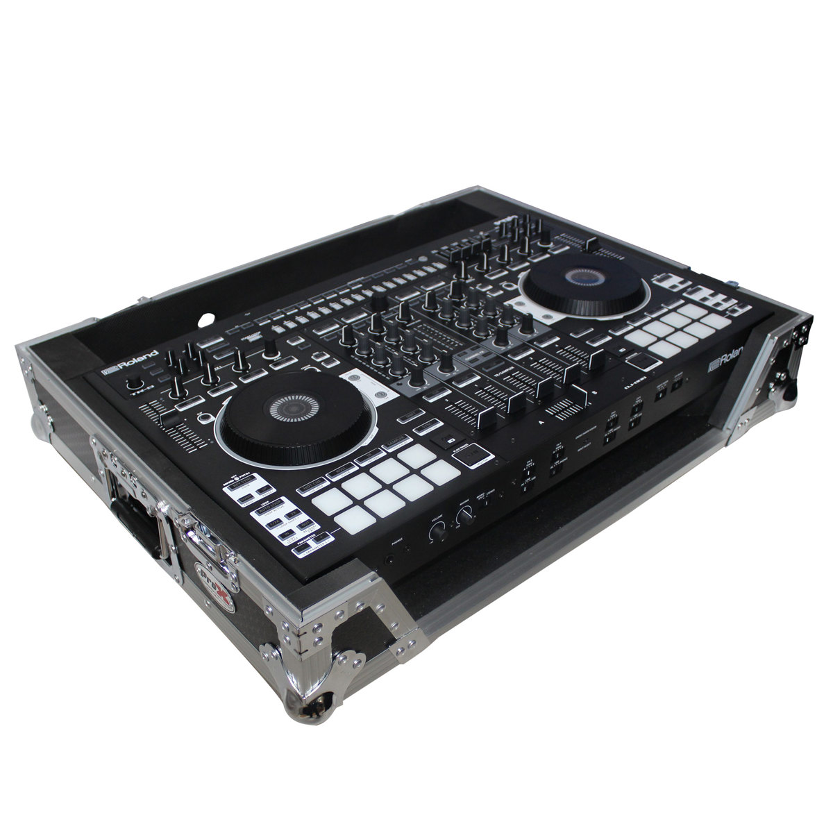 

ProX XS-DJ808W Case for Roland DJ-808 & Denon MC7000 Controller, Silver on Black
