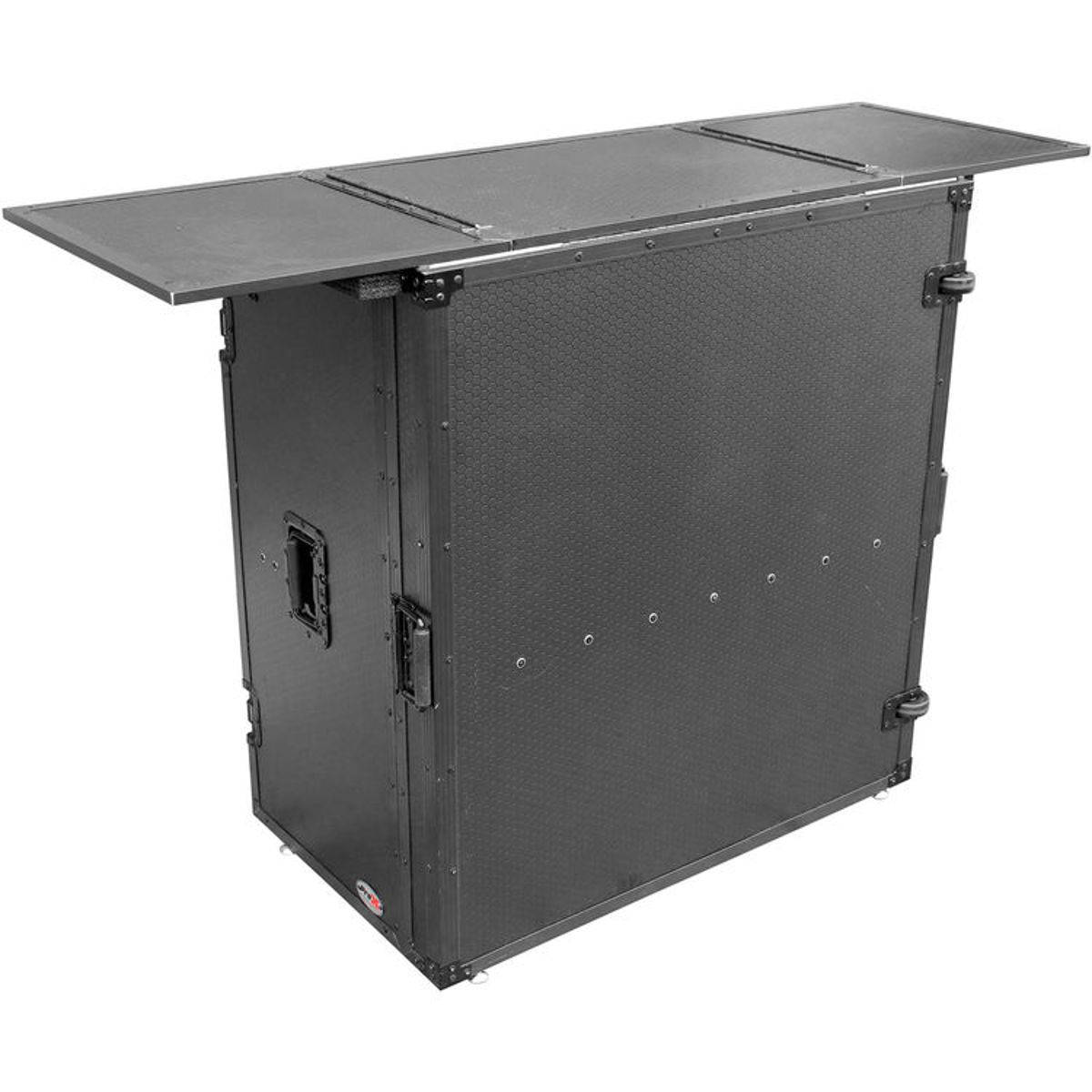 

ProX XS-DJSTN Transformer Fold-Away DJ Performance Desk Facade, Black on Black