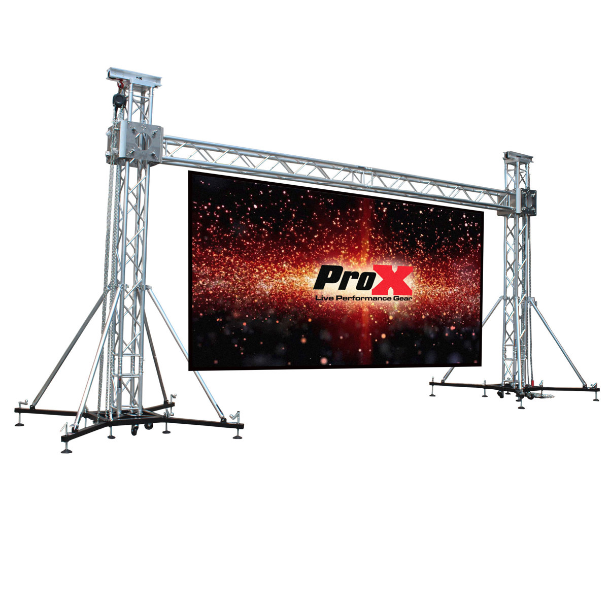 

ProX XTP-GS2023 20x23' Truss Ground Support System with Hoist for LED Panel Wall