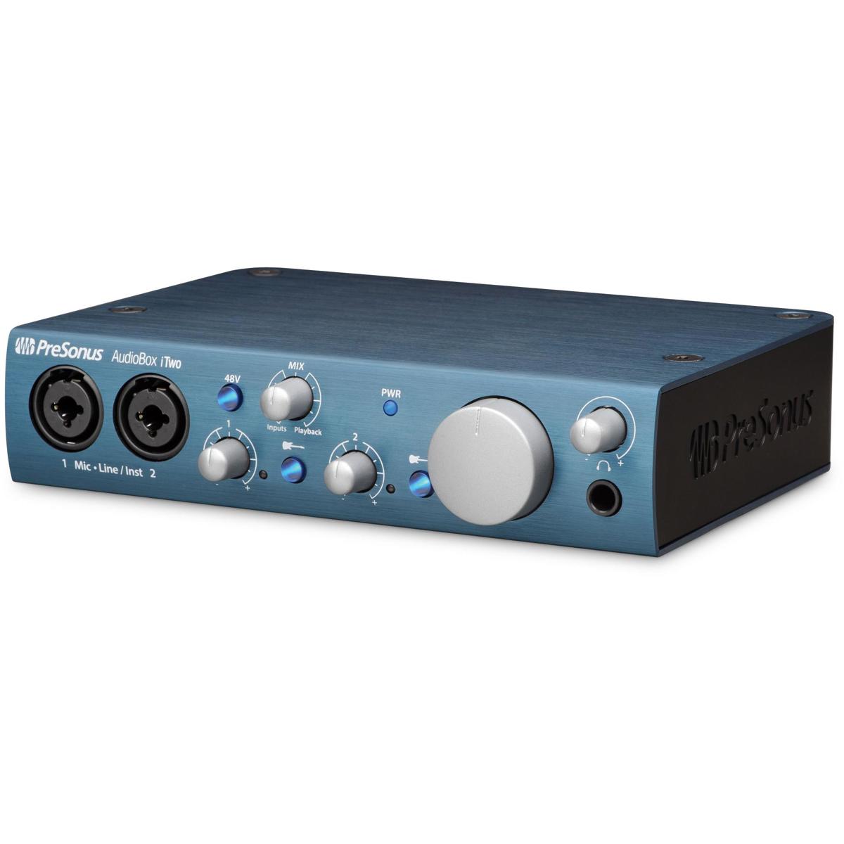 

PreSonus AudioBox iTwo USB 2.0/iPad/MIDI Recording Interface, 2 Mic Input