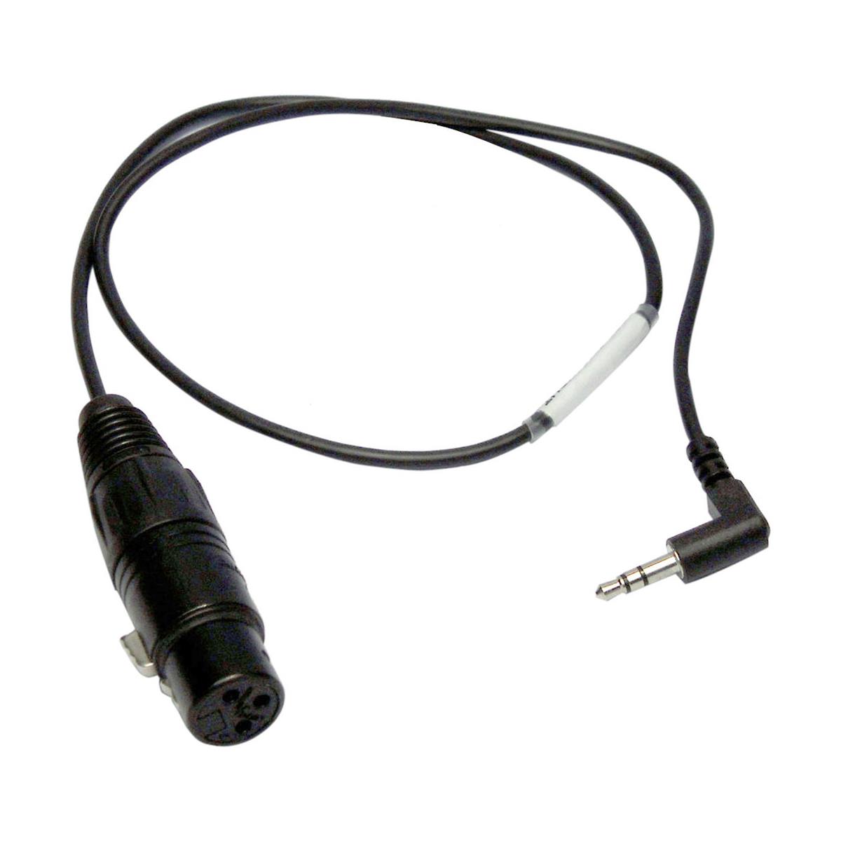 Image of PSC 2' Red Epic XLR to Right Angle 1/8&quot; Stereo Mini Jack Audio Input Cable