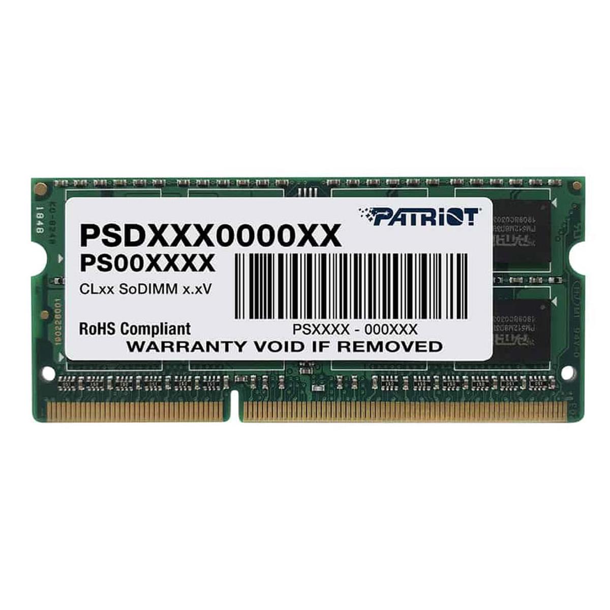 

Patriot Memory Signature Line DDR3L 8GB 1600MHz SODIMM Notebook Memory Module