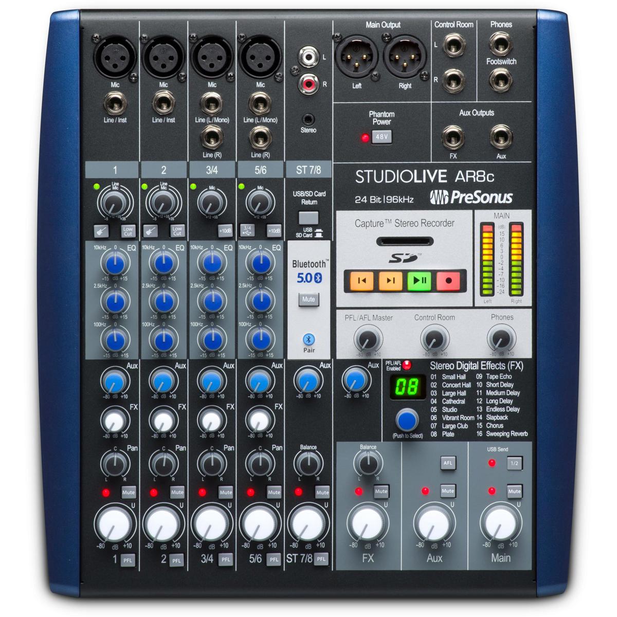 

PreSonus StudioLive AR8c 8-Channel USB-C Compatible Hybrid Audio Interface
