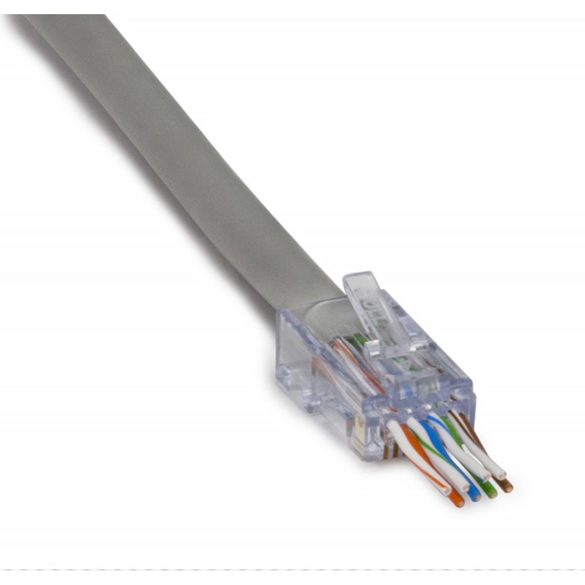 

Platinum Tools ezEX48 RJ45 CAT6 Connectors (50-Pack/Clamshell)