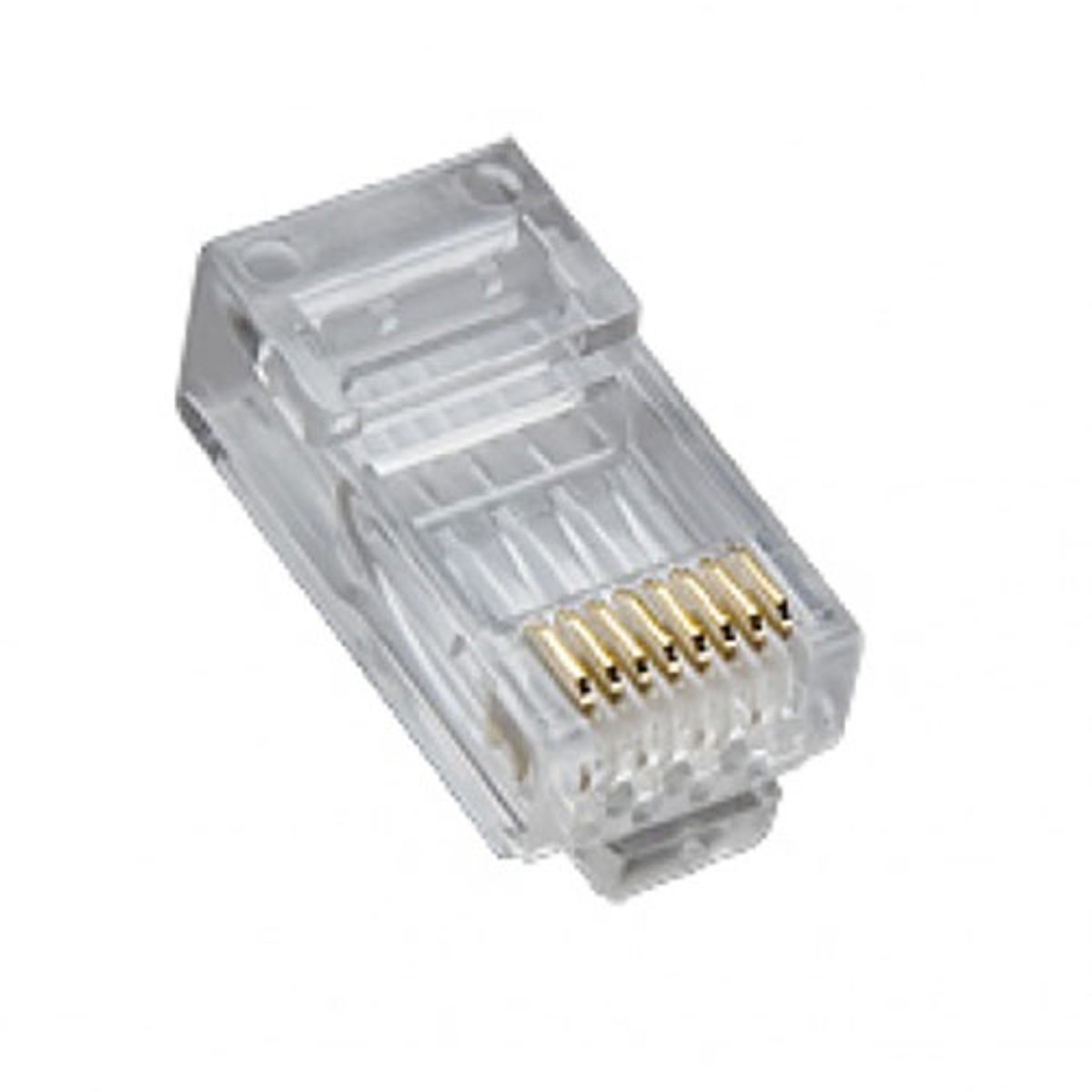 

Platinum Tools Cat5e RJ45 (8P8C) Round-Solid 3-Prong HP Connectors, 100-Pack