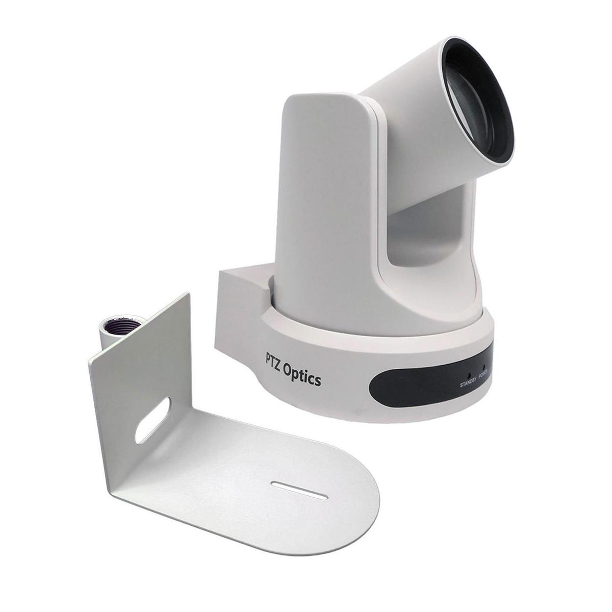 

PTZOptics 2.12MP FHD NDI|HX 12x PTZ Camera, White, Bundle w/Ceiling Mount