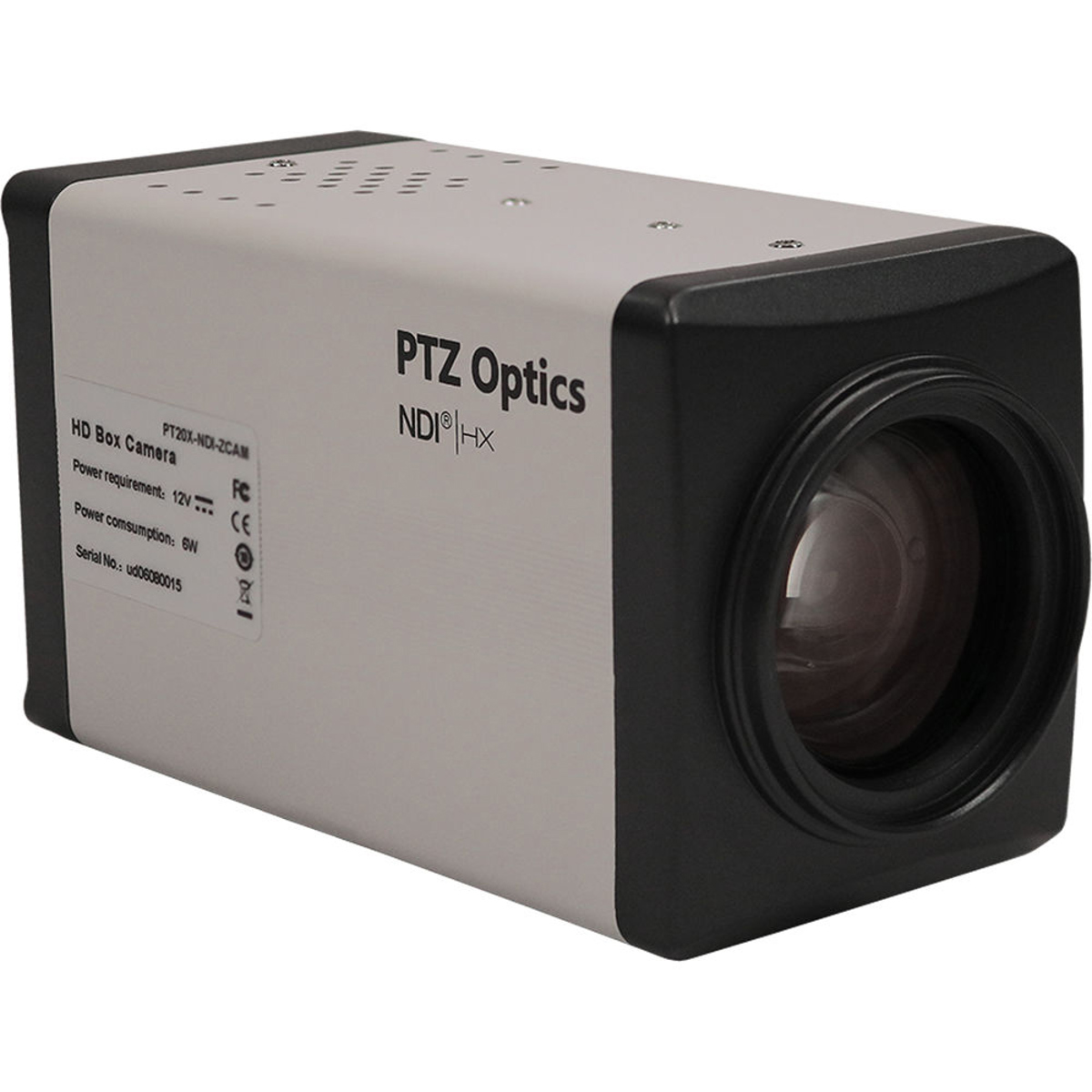 

PTZOptics 2.07MP Full HD NDI|HX ZCam 3G-SDI Box Camera, 20x Optical Zoom, White