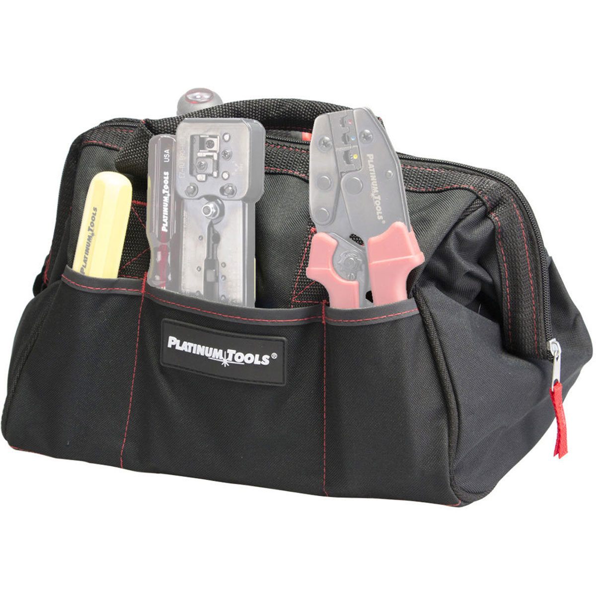 

Platinum Tools Big Mouth Canvas Tool Bag with Six Storage Pockets